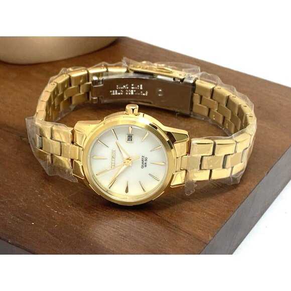 Citizen Women\'s Watch EU6072-56D Quartz White Dial Gold Stainless Steel 28mm main image 5